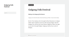 Desktop Screenshot of gulgongfolkfestival.com.au
