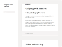 Tablet Screenshot of gulgongfolkfestival.com.au